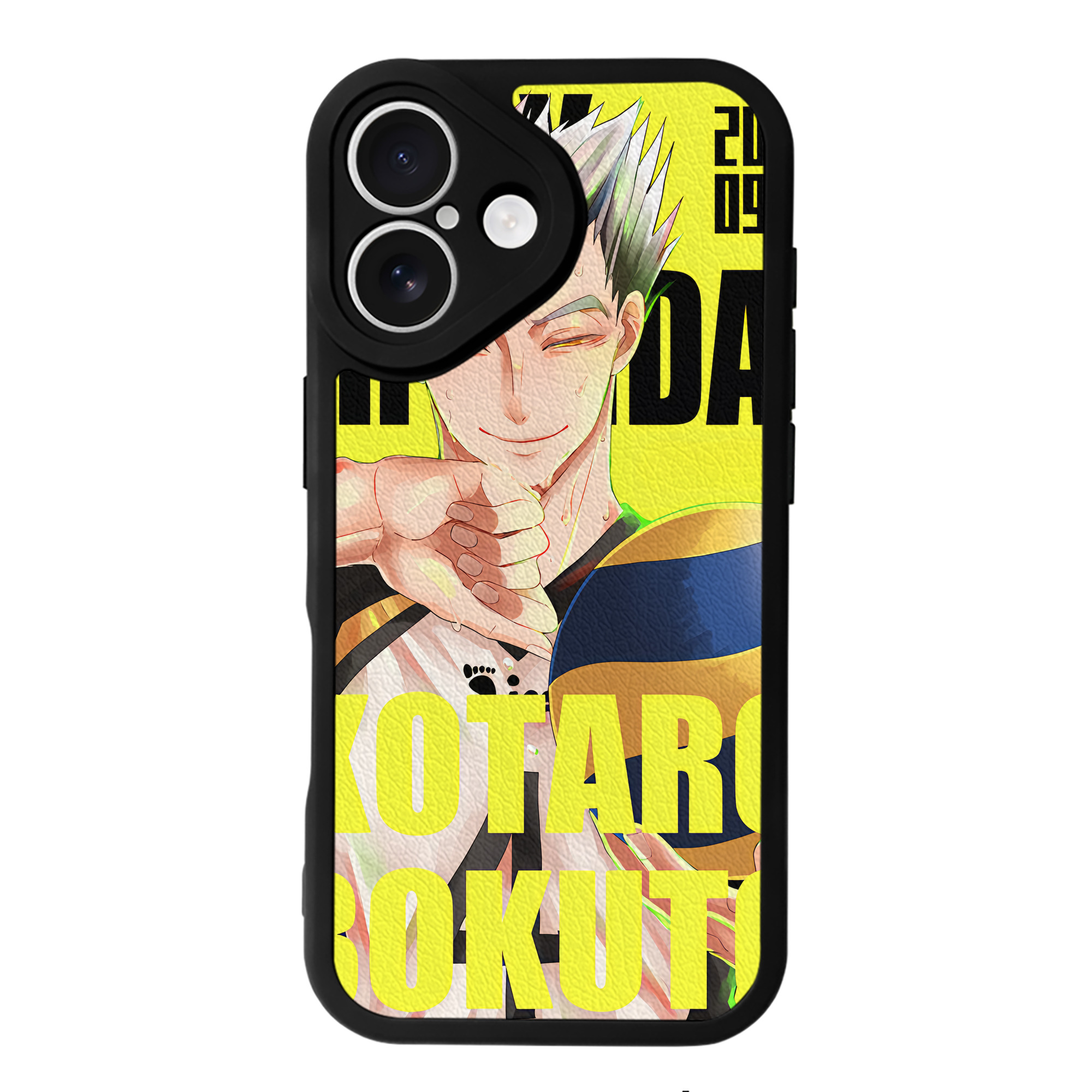 （画像用） ハイキュー!! Haikyu!! 【iPhone 16シリーズ対応】シリコンスマホケース（レザー調） 材質：シリコン
